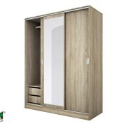 Гардероб City 1006,  сонома тъмна