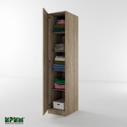 Еднокрилен гардероб Сити 1010 сонома тъмна