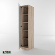 Еднокрилен гардероб Сити 1010 сонома арвен/ бял гланц