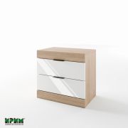 Нощно шкафче Сити 3074 сонома арвен/ бял гланц